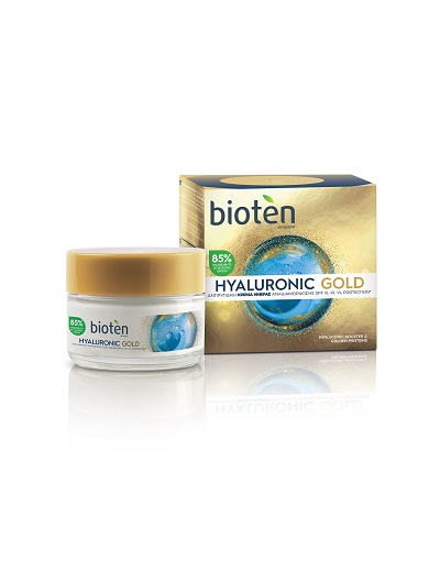 Bioten Kρέμα Ημέρας Hyaluronic Gold Cream